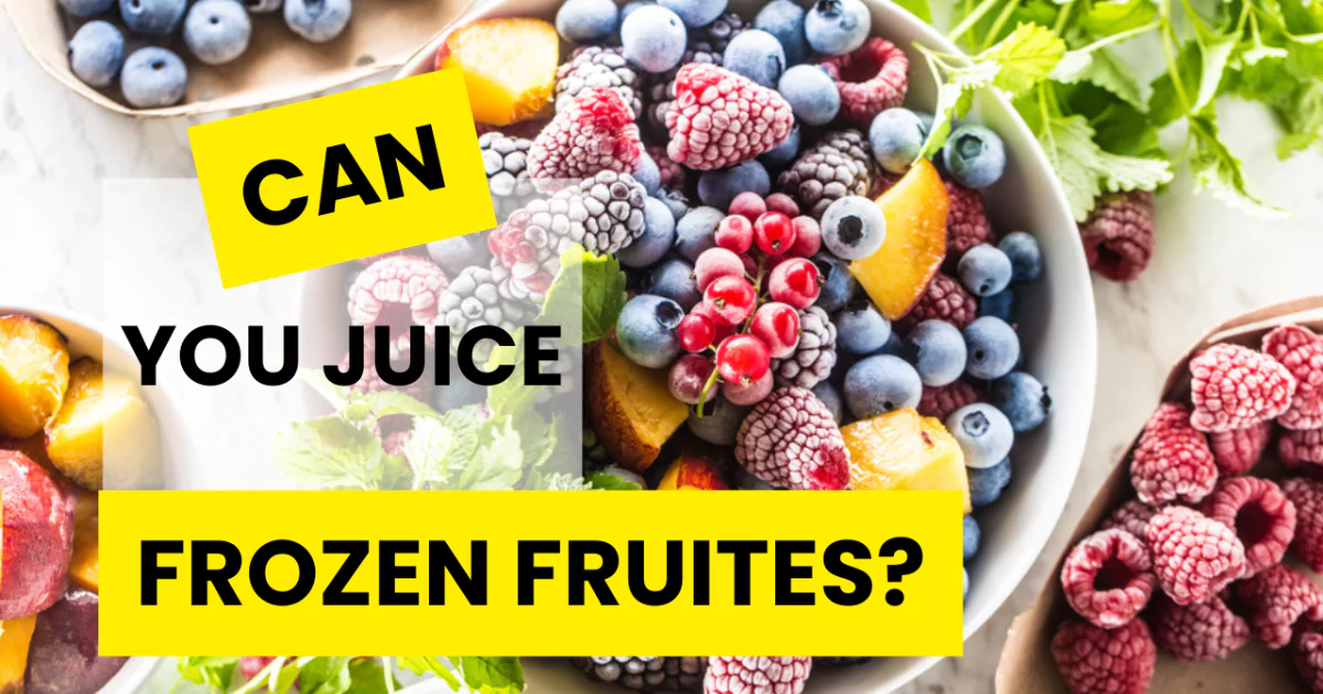 Can You Juice Frozen Fruit