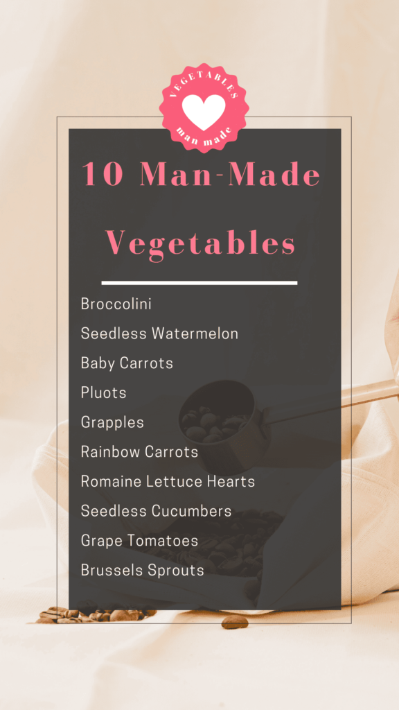 What Vegetables are Man-Made
