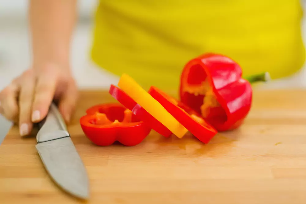 How Should The Bell Peppers Be Washed And Prepared Before Cutting