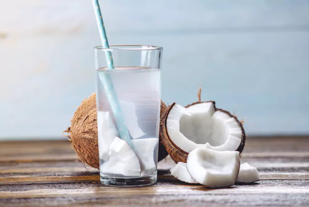 water or coconut water