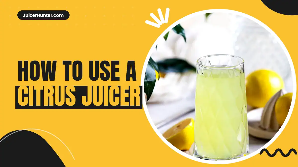 Hands using a citrus juicer to squeeze a lemon
