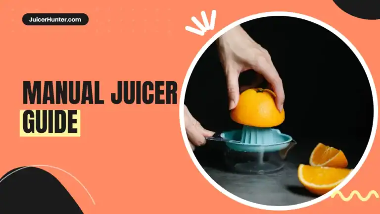 Manual juicer reamer and handheld squeezer with lemons and limes